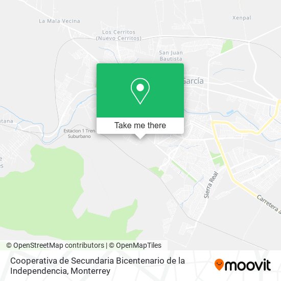 Cooperativa de Secundaria Bicentenario de la Independencia map