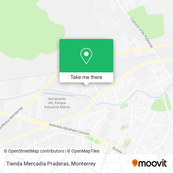 Mapa de Tienda Mercadía Praderas