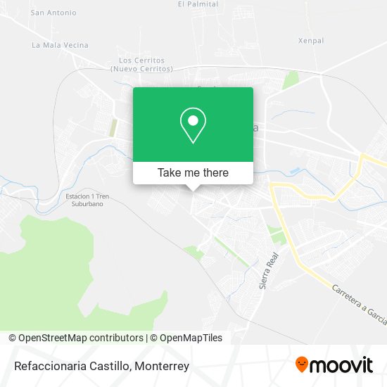 Refaccionaria Castillo map