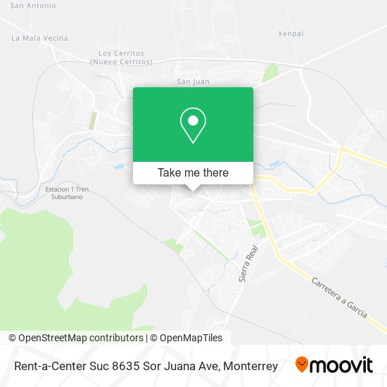 Rent-a-Center Suc 8635 Sor Juana Ave map