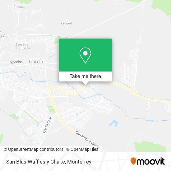 San Blas Waffles y Chake map