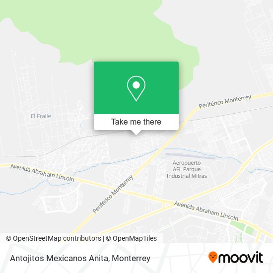 Antojitos Mexicanos Anita map