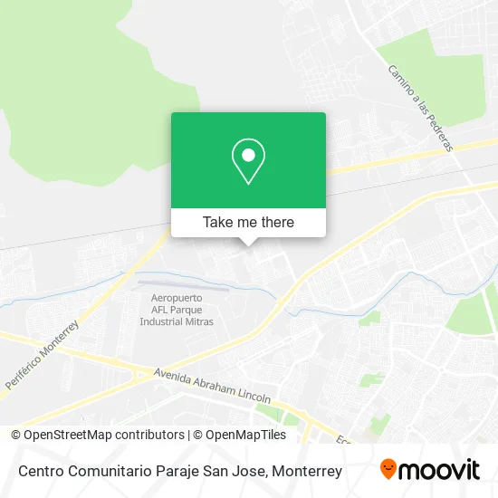 Mapa de Centro Comunitario Paraje San Jose