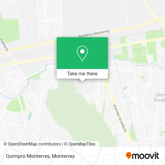Quimpro Monterrey map