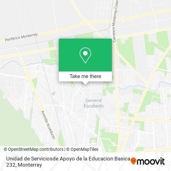 Unidad de Serviciosde Apoyo de la Educacion Basica 232 map