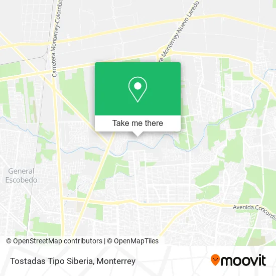 Tostadas Tipo Siberia map