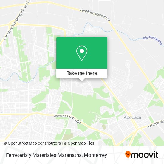 Mapa de Ferreteria y Materiales Maranatha