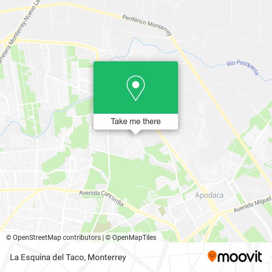 La Esquina del Taco map