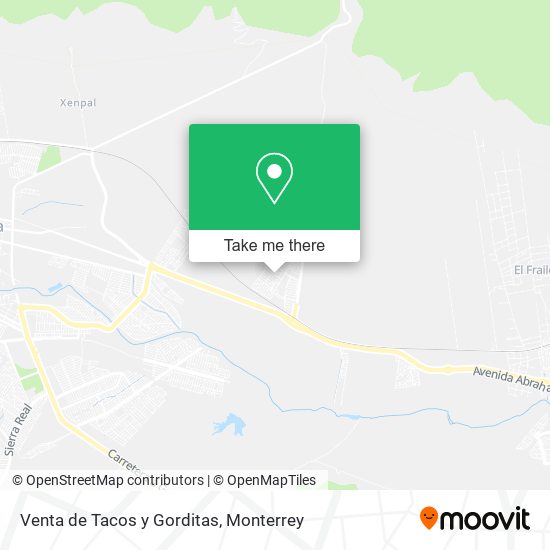 Venta de Tacos y Gorditas map