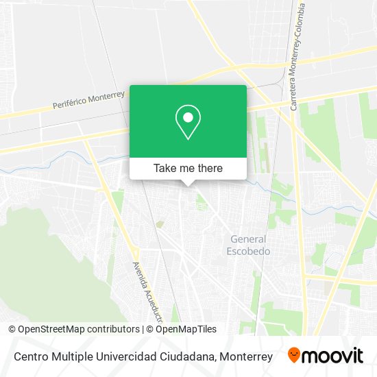 Mapa de Centro Multiple Univercidad Ciudadana