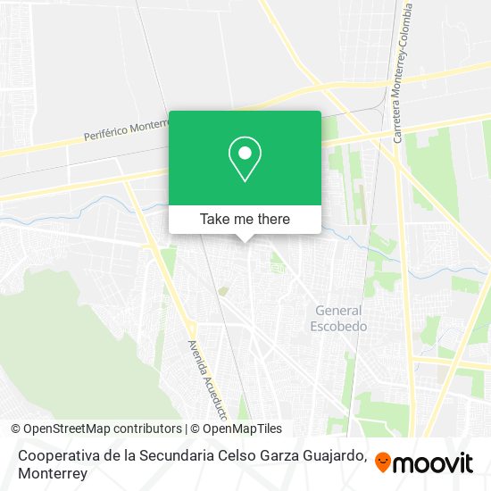 Cooperativa de la Secundaria Celso Garza Guajardo map