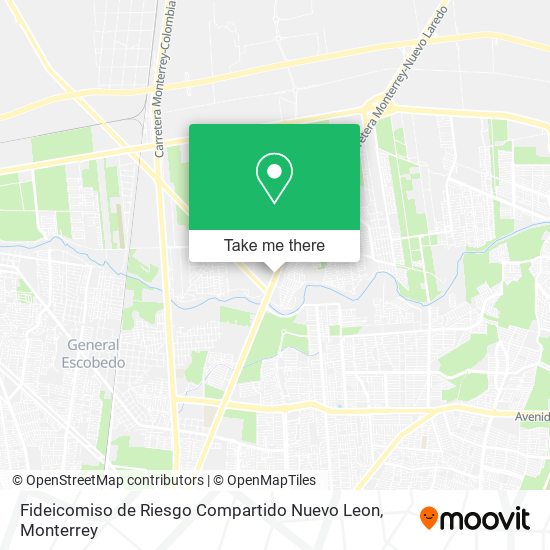 Mapa de Fideicomiso de Riesgo Compartido Nuevo Leon