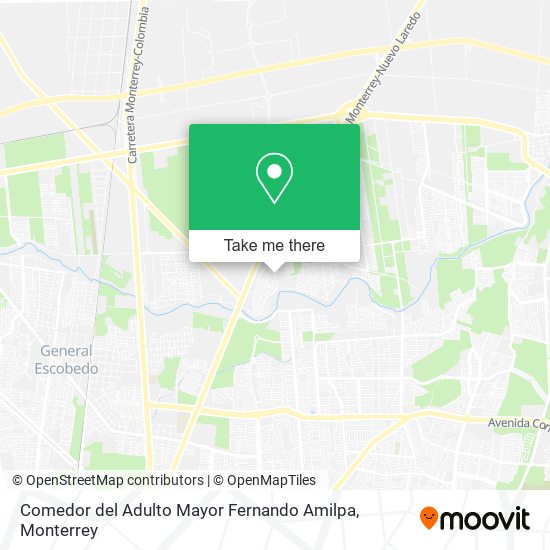 Mapa de Comedor del Adulto Mayor Fernando Amilpa