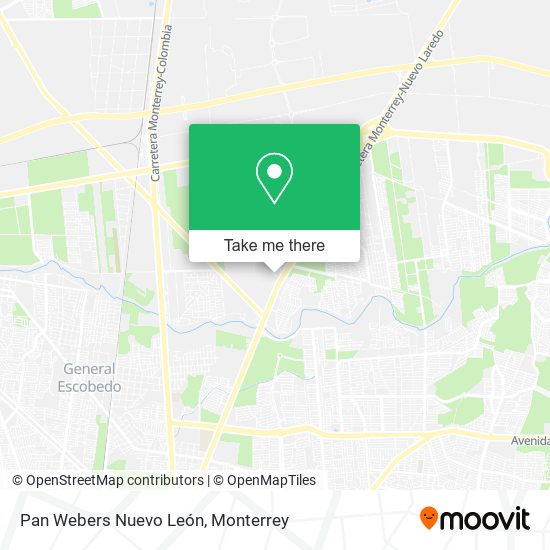 Mapa de Pan Webers Nuevo León