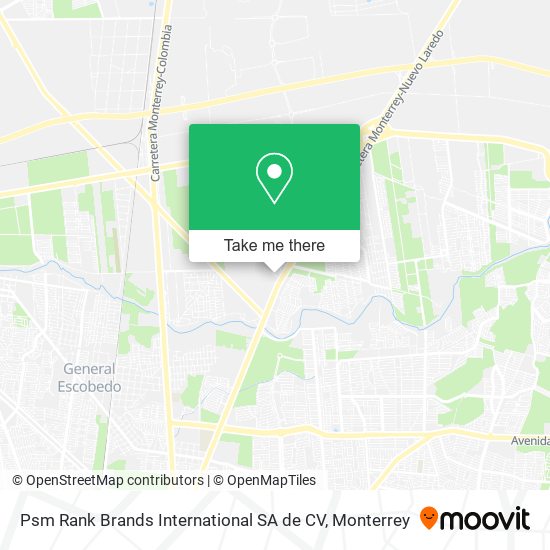 Mapa de Psm Rank Brands International SA de CV