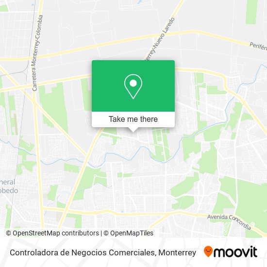 Controladora de Negocios Comerciales map