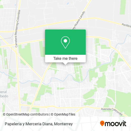 Mapa de Papeleria y Merceria Diana