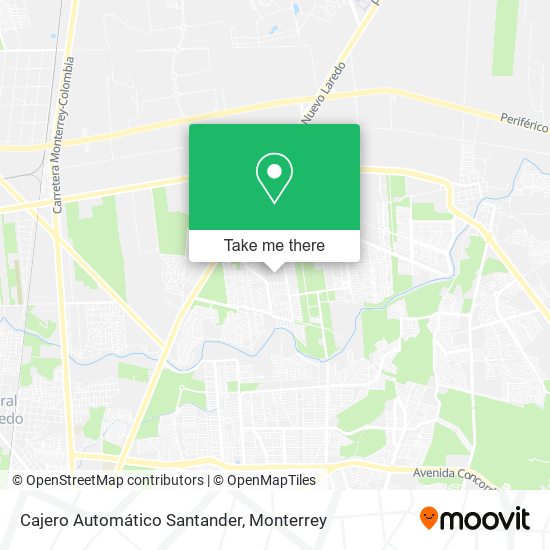 Cajero Automático Santander map