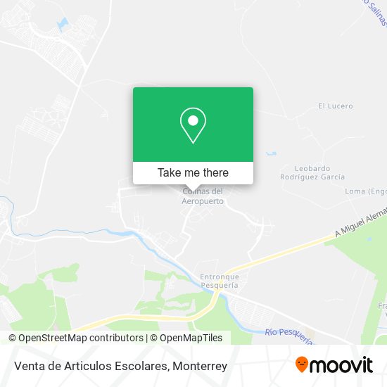 Mapa de Venta de Articulos Escolares