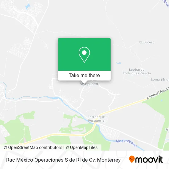 Rac México Operaciones S de Rl de Cv map
