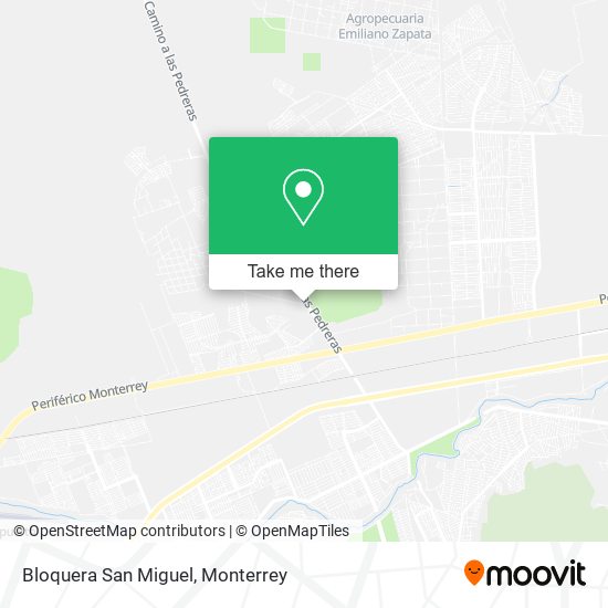 Mapa de Bloquera San Miguel