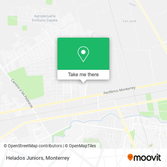 Mapa de Helados Juniors