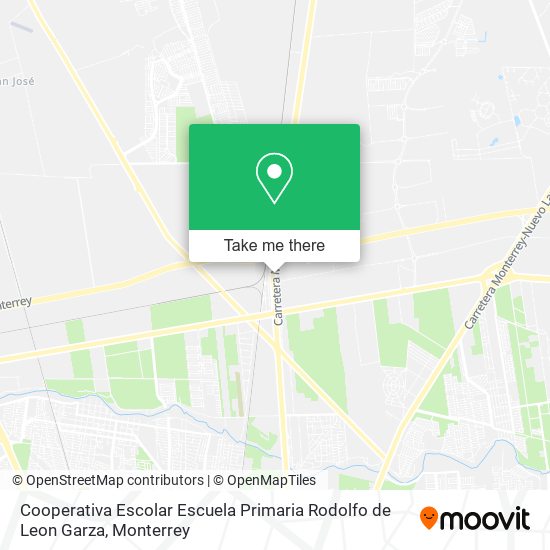 Mapa de Cooperativa Escolar Escuela Primaria Rodolfo de Leon Garza