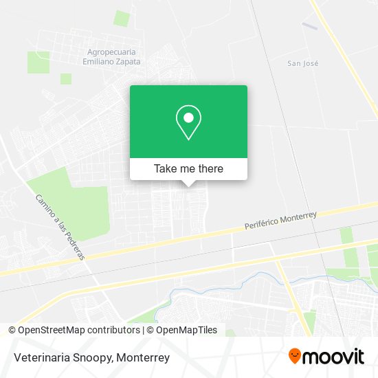 Mapa de Veterinaria Snoopy
