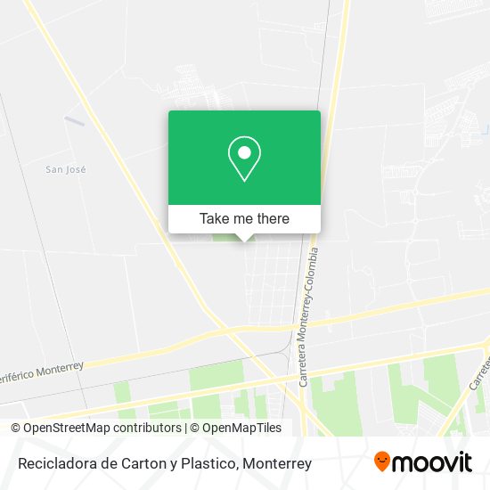 Recicladora de Carton y Plastico map