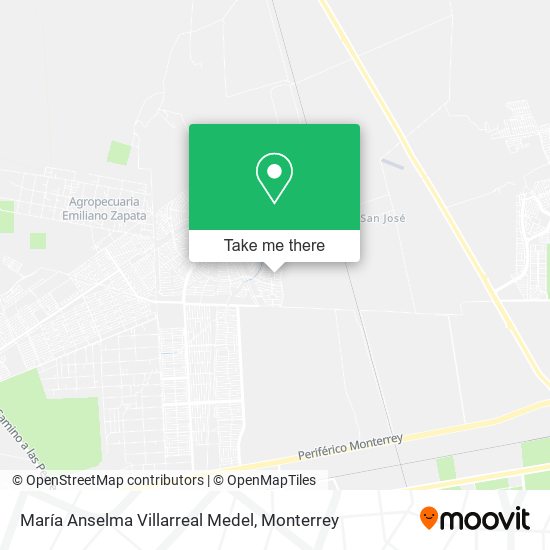 María Anselma Villarreal Medel map