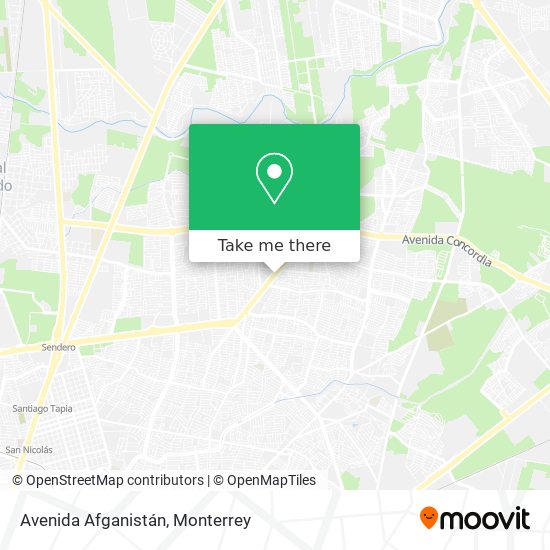 Avenida Afganistán map