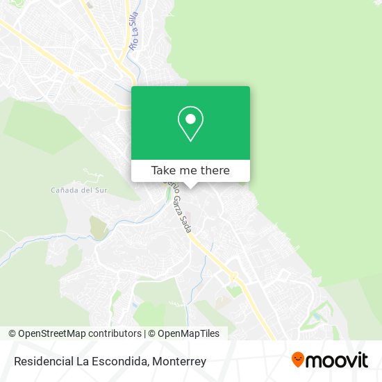 Residencial La Escondida map