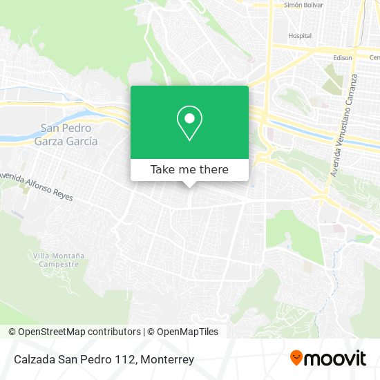 Calzada San Pedro 112 map