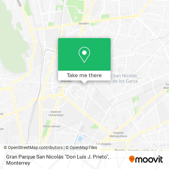 Gran Parque San Nicolás "Don Luis J. Prieto" map