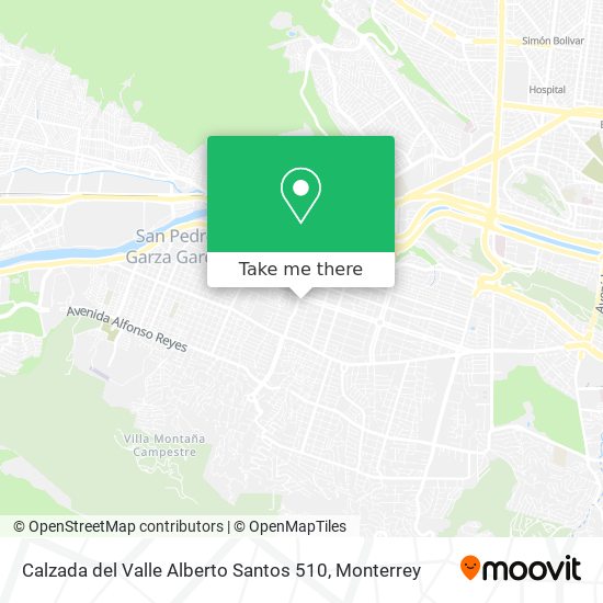 Mapa de Calzada del Valle Alberto Santos 510