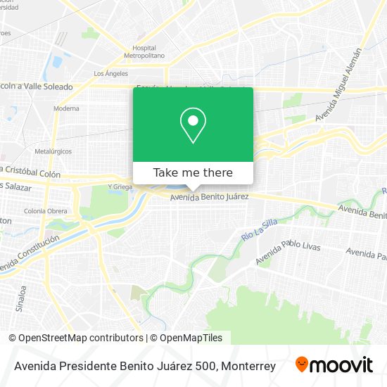 Mapa de Avenida Presidente Benito Juárez 500