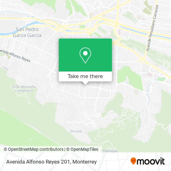 Mapa de Avenida Alfonso Reyes 201