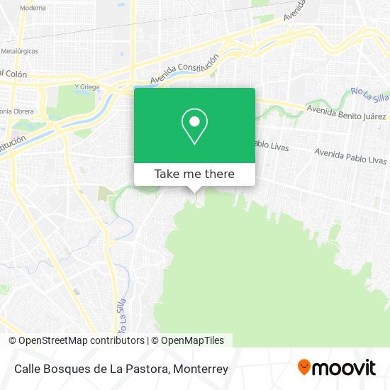 Mapa de Calle Bosques de La Pastora