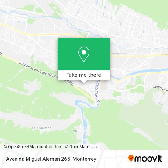 Mapa de Avenida Miguel Alemán 265