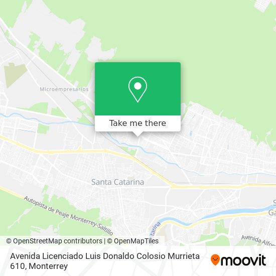 Mapa de Avenida Licenciado Luis Donaldo Colosio Murrieta 610
