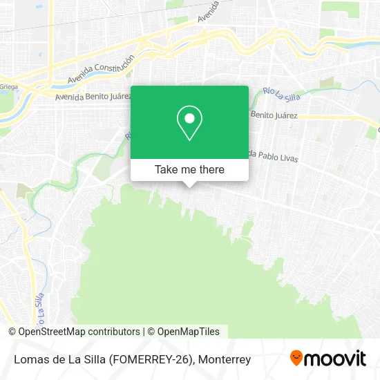 Mapa de Lomas de La Silla (FOMERREY-26)