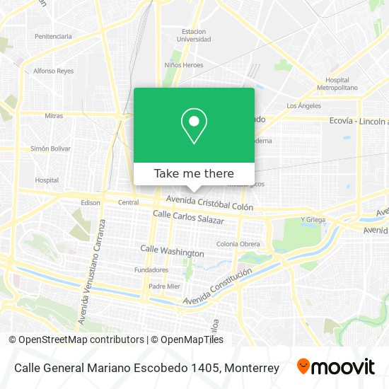 Calle General Mariano Escobedo 1405 map