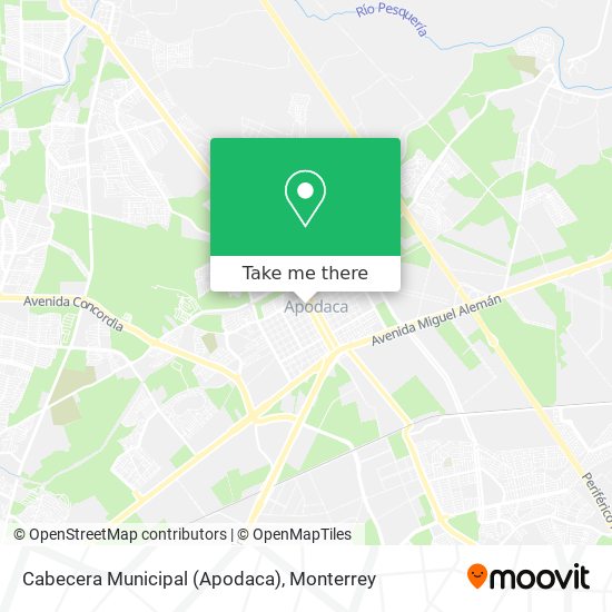 Mapa de Cabecera Municipal (Apodaca)