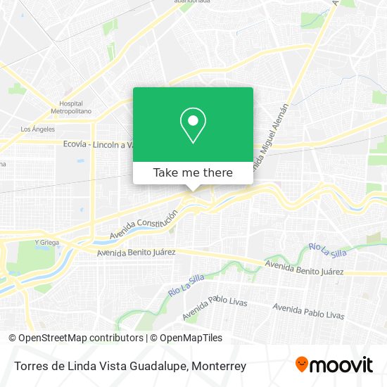 Mapa de Torres de Linda Vista Guadalupe