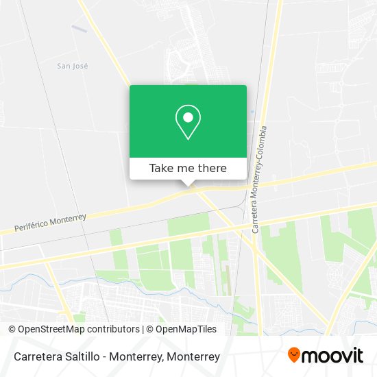 Carretera Saltillo - Monterrey map