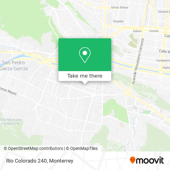 Río Colorado 240 map