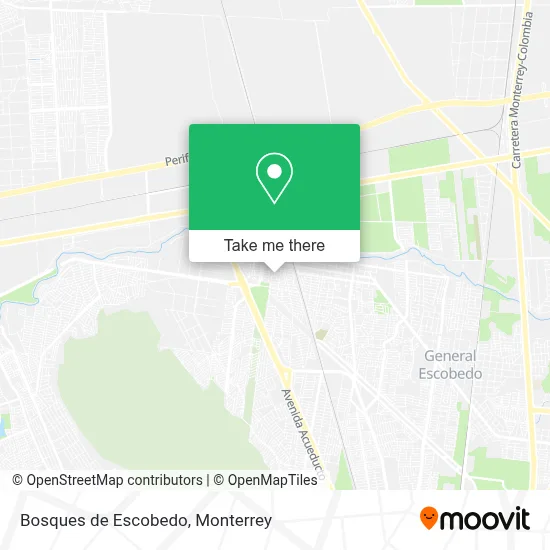 Bosques de Escobedo map