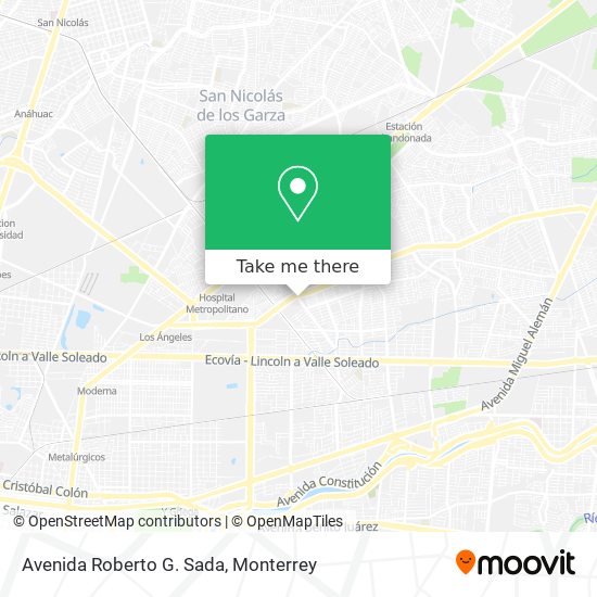 Avenida Roberto G. Sada map