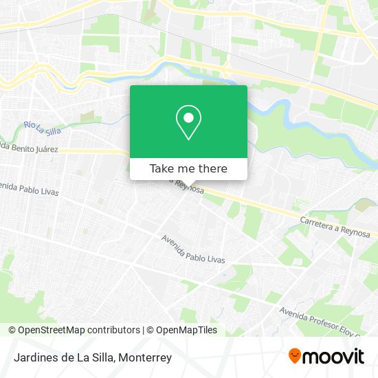 Mapa de Jardines de La Silla