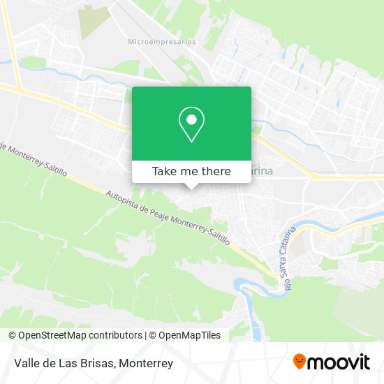 Mapa de Valle de Las Brisas